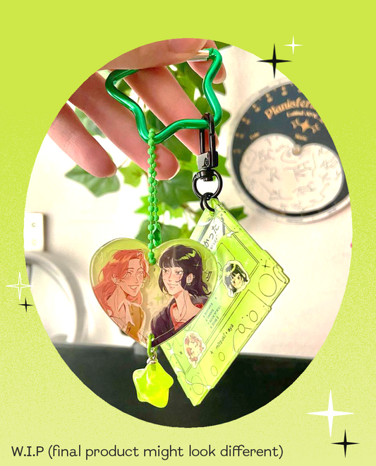 TGSWIIWAGAA/Green Yuri Keychains