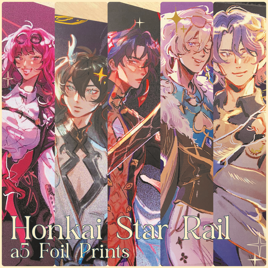 Honkai FOIL PRINTS (a5)