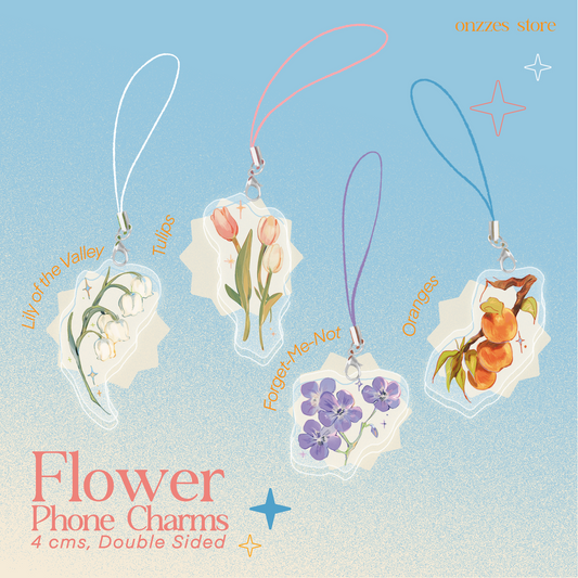 Flowers Phone Charms & Stickers